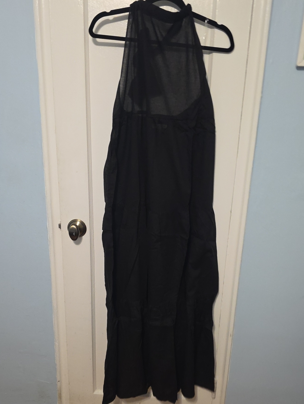 HYFVE Black Sheer Halter Swim Cover-Up